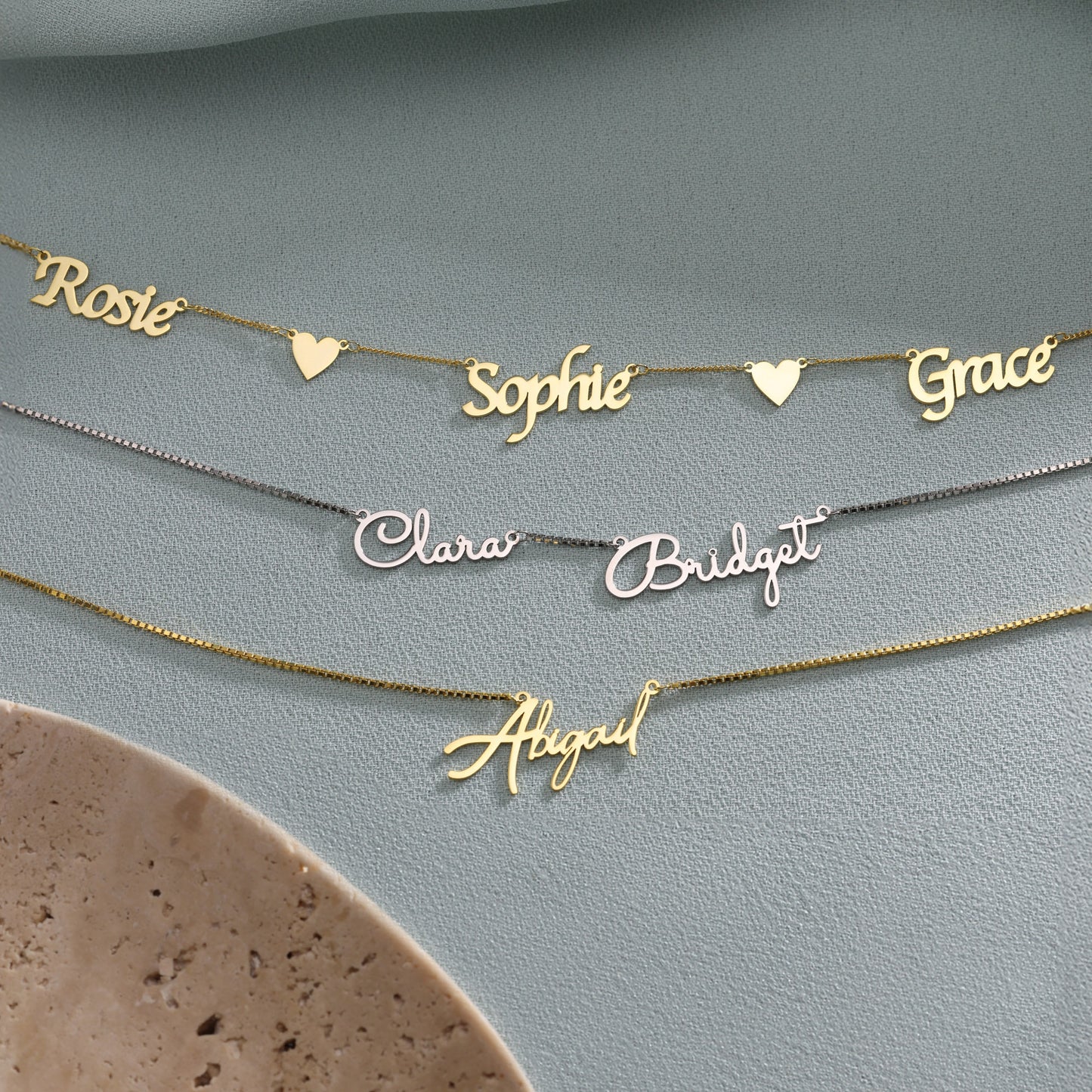 Multiple Name Necklace, Dainty Christmas Gift, Memorable Mother Gift