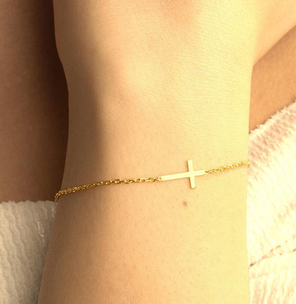 Cross Bracelets, Christmas Gifts, Bridesmaids Matching Accessory, Welcoming Baby Gifts