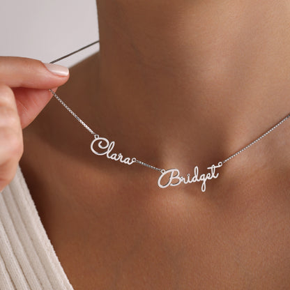 Multiple Name Necklace, Dainty Christmas Gift, Memorable Mother Gift