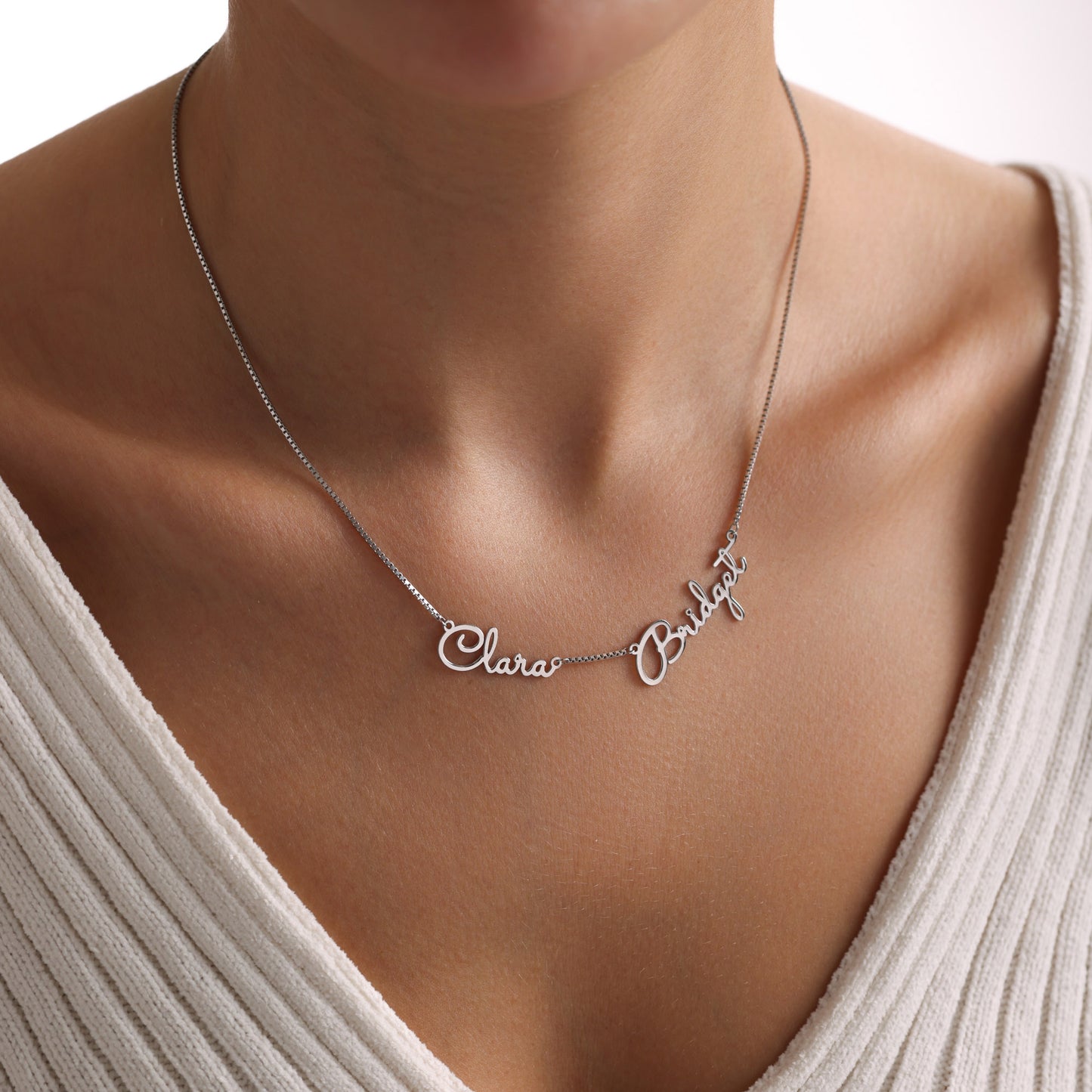 Multiple Name Necklace, Dainty Christmas Gift, Memorable Mother Gift