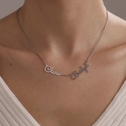 Multiple Name Necklace, Dainty Christmas Gift, Memorable Mother Gift