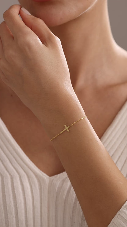 Cross Bracelets for Women, Sterling Silver Jewel Christmas Gifts